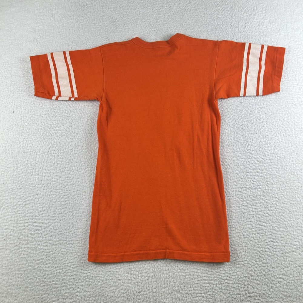 Vintage Denver Broncos Shirt Womens Small Orange NFL Football Champion USA 80s - Picture 9 of 15